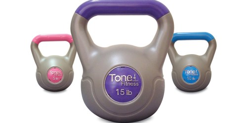 Walmart: Tone Fitness 3-Piece Kettlebell Set Only $17.99 (Regularly $30)