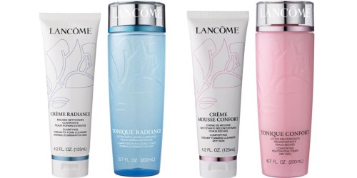 Lancôme Cleanser AND Toner Duo Only $21 Shipped (Regularly $31)