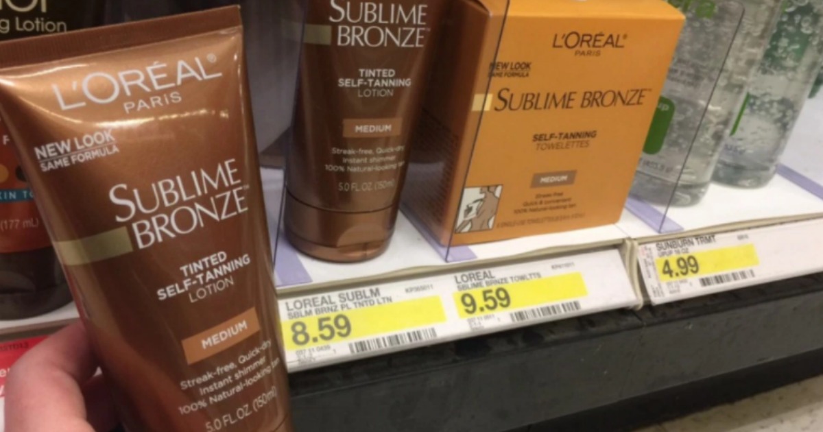 Target L’Oréal Sublime Bronze SelfTanner Just 2.80 Each After Gift