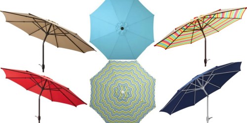 Walmart: 9-Foot Patio Umbrella w/ Crank Handle Just $24.84 (Choose From Several Colors)