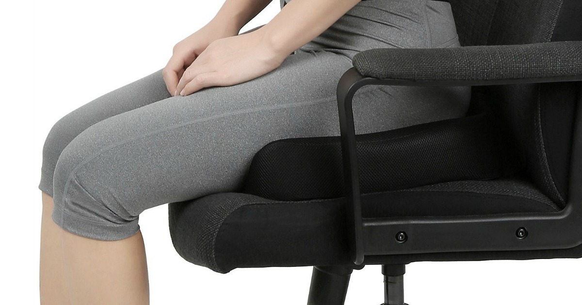 Amazon: Naipo Memory Foam Seat Cushion Only $17.49 (Alleviates Back