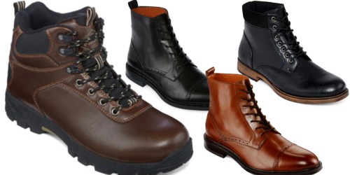JCPenney: Stafford Men’s Leather Boots Only $27.99 (Regularly $120) + More Great Deals