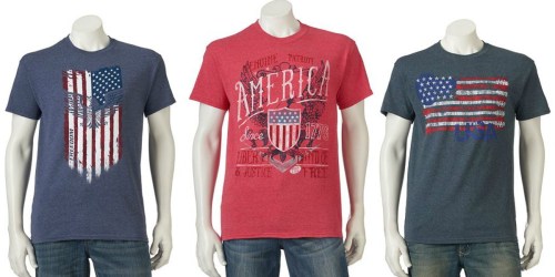 Kohl’s.com: Men’s Patriotic T-Shirts Only $2.55 Each (When You Buy Five)