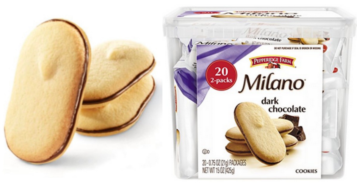 Amazon: Pepperidge Farm Milano Cookie Tub w/ TWENTY 2-Packs Only $6.64 ...