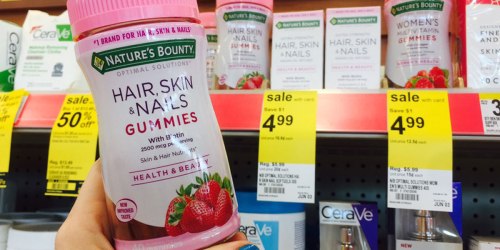 Walgreens: Nature’s Bounty Hair, Skin & Nails Gummies Just 99¢ After Ibotta (Regularly $6)