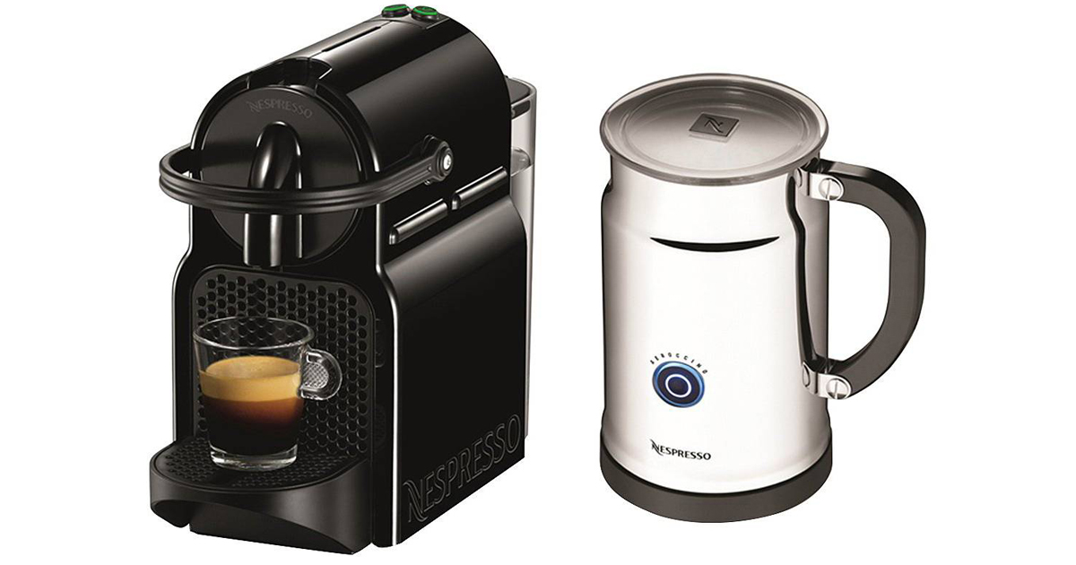 Nespresso Inissia Espresso Machine AND Frother Only 71