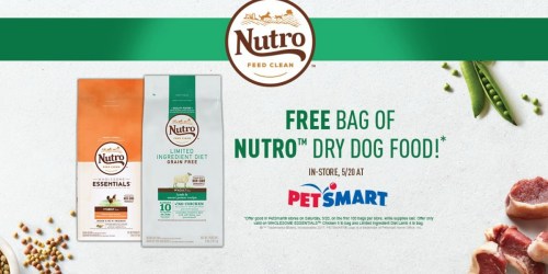 PetSmart: Score Free Nutro Dog Food on Saturday
