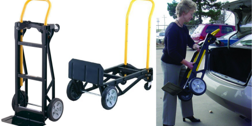 Convertible Hand Truck & Dolly Only $36 (Regularly $86) – Handles Up To 400 Pounds