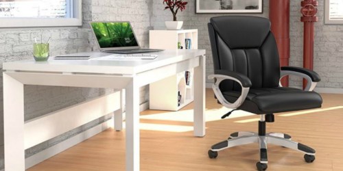 Essentials Executive Leather Office Chair ONLY $60.38 Shipped (Regularly $88)