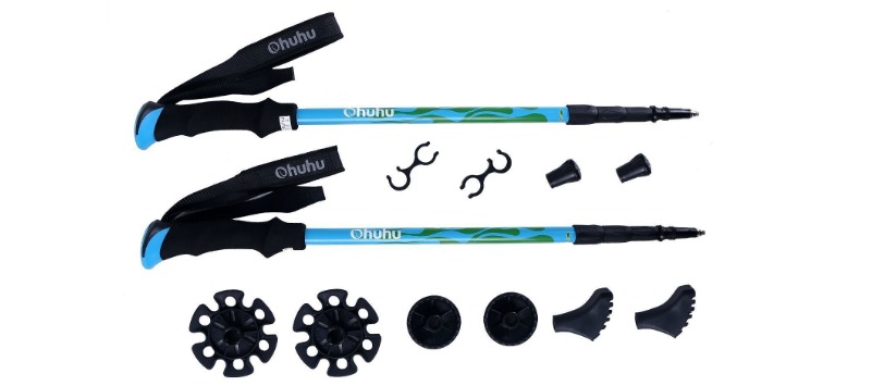 2-Pack of Ohuhu Hiking/Trekking Poles 