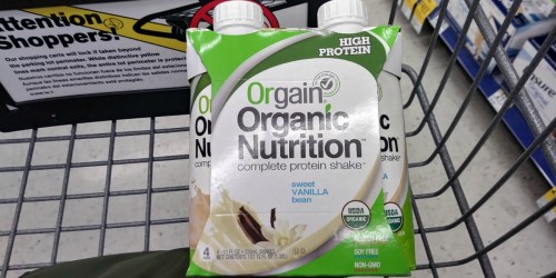 Walgreens: Orgain Organic Nutrition Shakes 4-Pack Just $2.99 (Regularly $9.49)