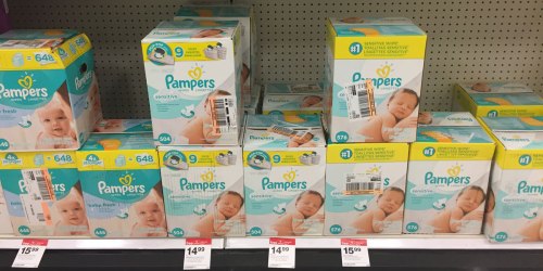 New $1.50/2 Pampers Wipes Coupon = Nice Buy on Sensitive Wipes at Target