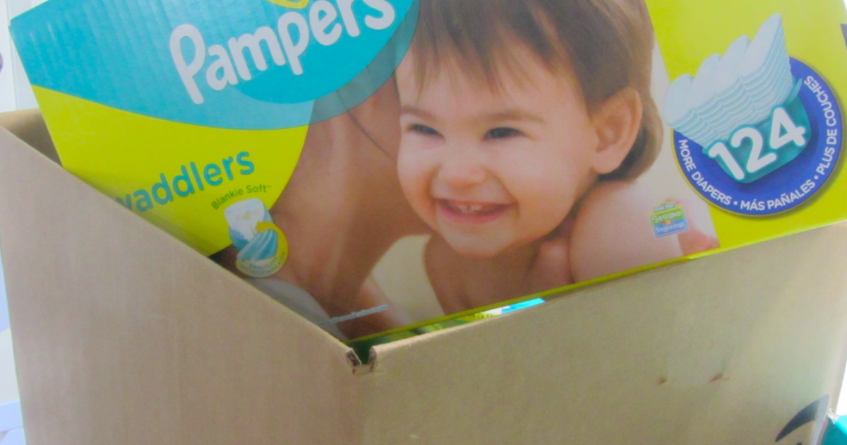 Amazon Family Pampers Size 5 Diapers 124Count Box Only 13.30 Shipped