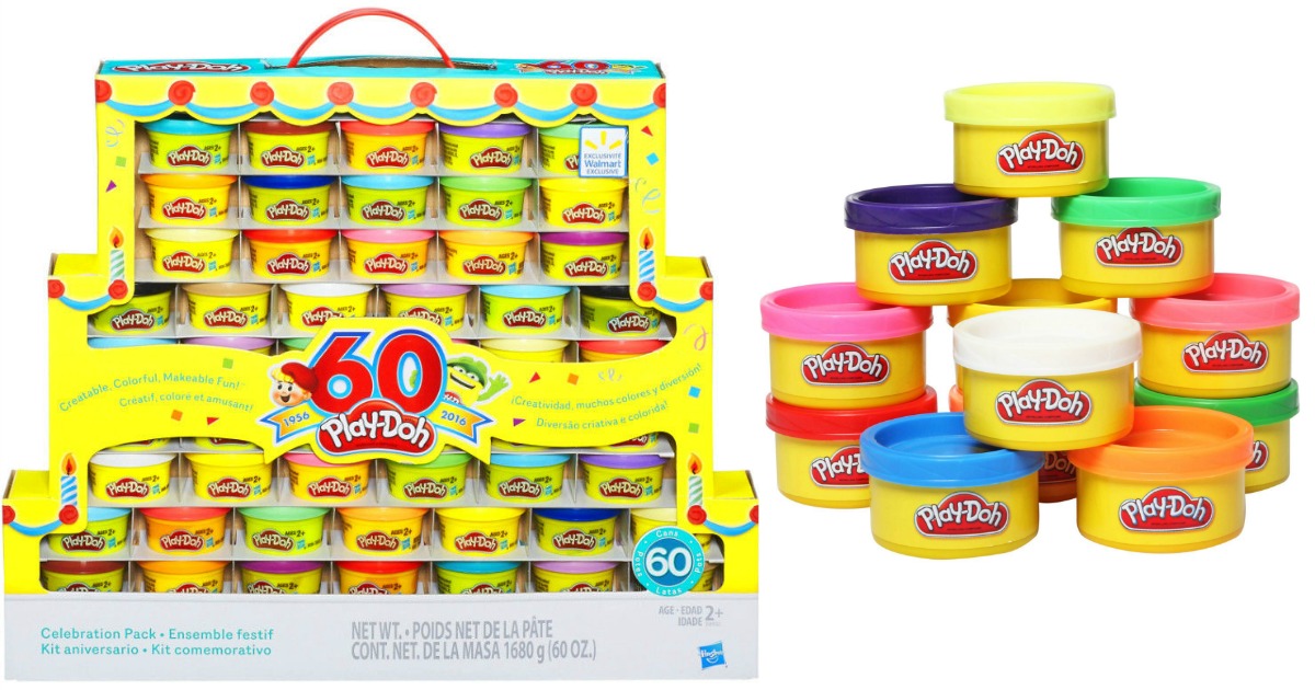 Walmart.com: Play-Doh 60-Count Pack Only $14.84 (Just 25¢ Per Can ...