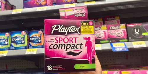 Walmart: Playtex Sport Compact Tampons 18-Count Only $0.97 (After Cash Back)
