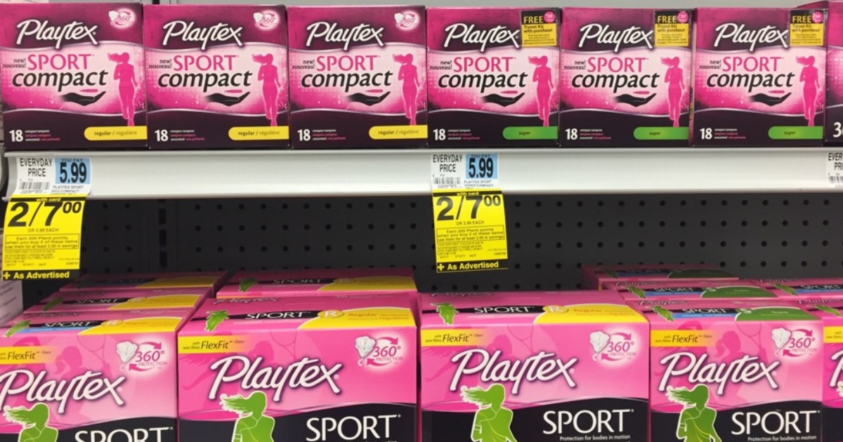 Rite Aid Playtex Sport Tampons 18Count Only 1.50 Each After Points
