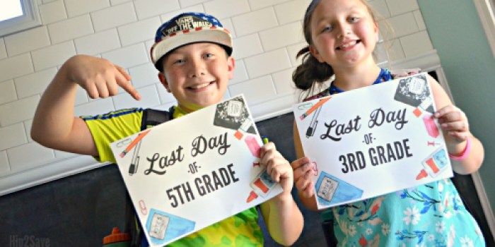 FREE Last Day of School Printable Signs