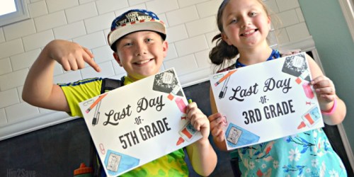 FREE Last Day of School Printable Signs