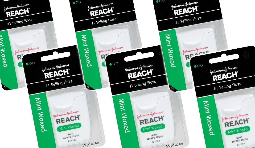 Amazon: Reach Mint Waxed Dental Floss 6-pack Only $5.82 (add-on Item)