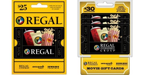 $25 Regal Gift Card Only $20.44 Shipped & More