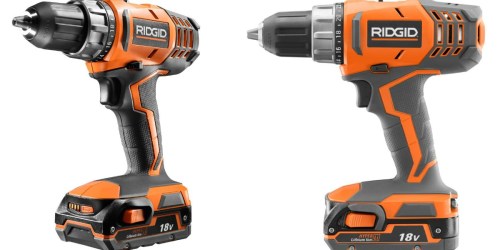 Home Depot: RIDGID Cordless Compact Drill/Driver Kit Only $69 Shipped (Regularly $119)