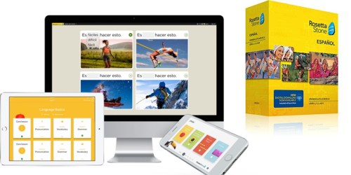 Amazon: Rosetta Stone Level 1-5 Set AND 7″ Fire Tablet 16GB ONLY $139.99 Shipped
