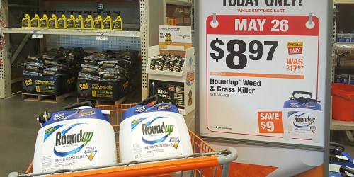 Home Depot: Roundup Weed & Grass Killer Only $8.97 (Regularly $17.97) & More – In Stores Only
