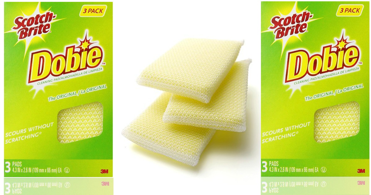 Amazon ScotchBrite Dobie Scrubbing Pads 24Count Pack Only 10.86 Shipped (Just 45¢ Each)