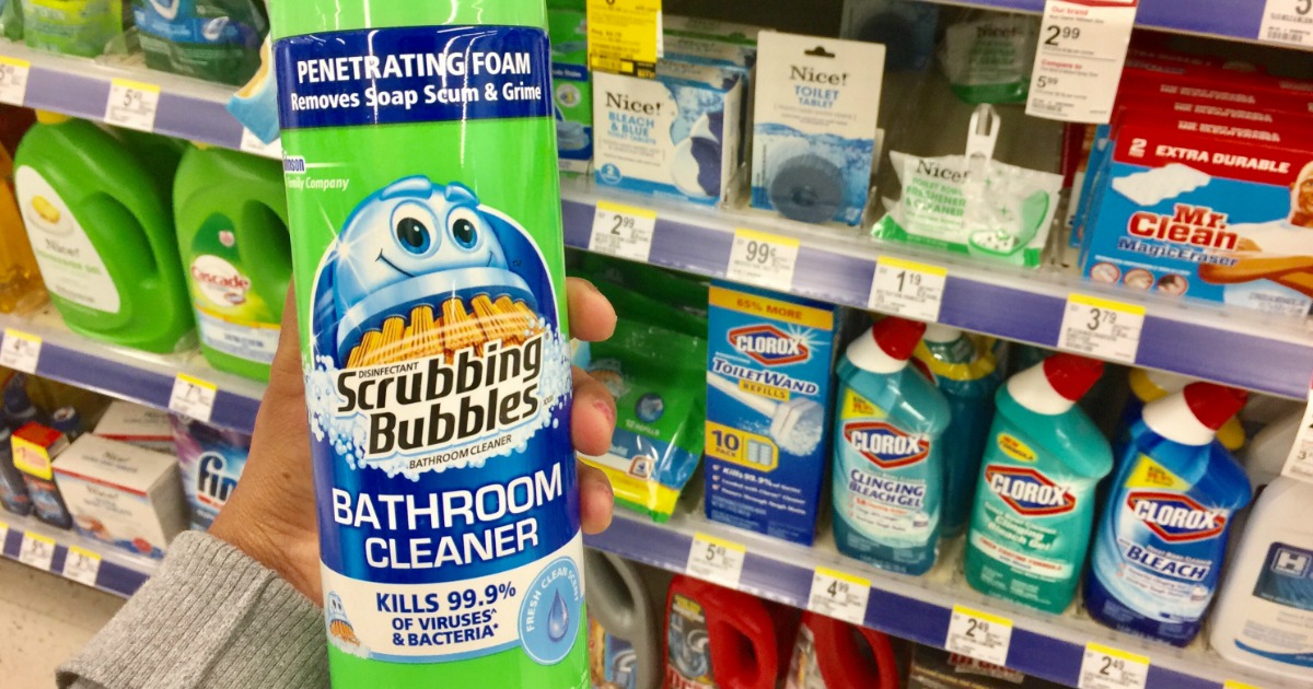Walgreens Scrubbing Bubbles Bathroom Cleaners Just 1 Each • Hip2Save