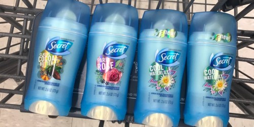 Walgreens: High Value $10/4 Secret Fresh Collection Deodorants Digital Coupon & More