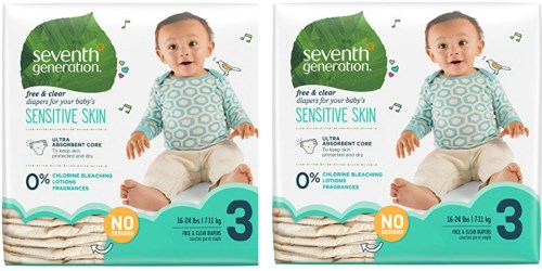 Amazon Family: Seventh Generation Size 3 Diapers 155-Count Box Only $19.85 Shipped (13¢ Per Diaper)