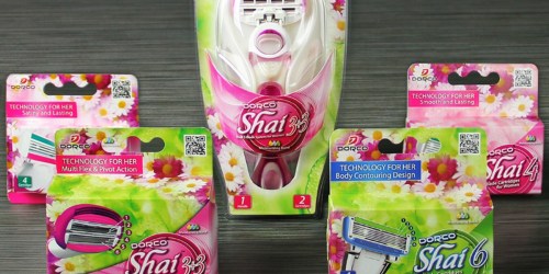 Dorco Shai Razor Trial Pack Only $16.08 Shipped (Includes 1 Handle + 18 Cartridges) & More