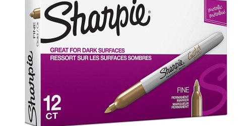 Amazon: 12 Pack Gold Metallic Sharpie Markers Just $2.85 (Only 24¢ Per Marker)