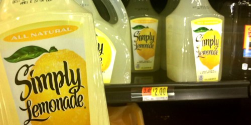 New $0.75/1 Simply Lemonade or Juice Drinks Coupon = Only $1.25 at Walmart