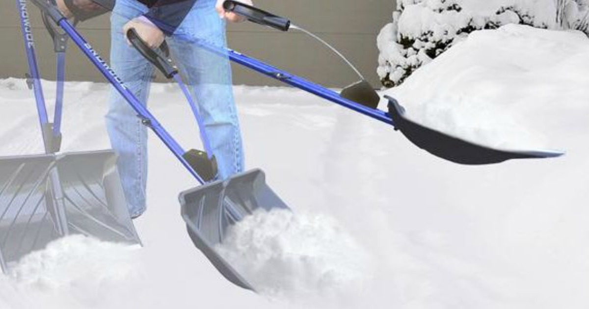 Be Ready for Next Winter! Snow Joe Shovelution Snow Shovel ONLY 15.52