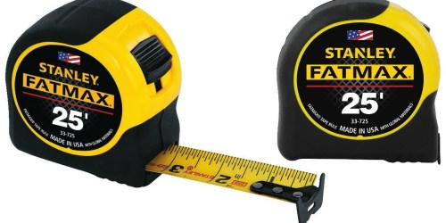 Amazon: Stanley FatMax 25′ Tape Measure ONLY $9.99 Each (Regularly $36.58)