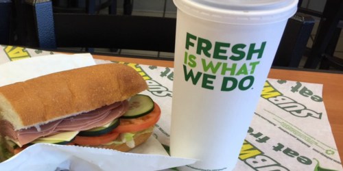 Cheap Lunch or Dinner Alert! Subway 6″ Sub AND Drink Under $2 (Text Offer)
