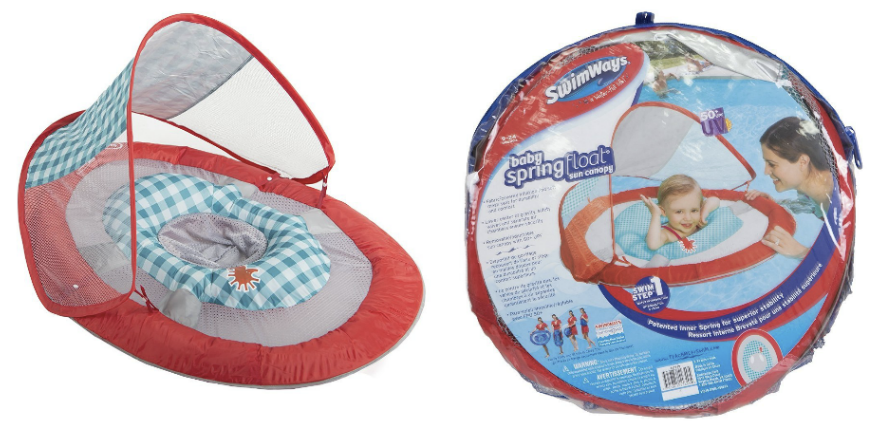 target baby float with canopy
