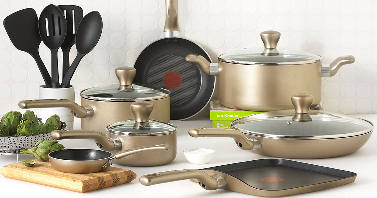 TFal 16Piece Cookware Set Just 79.99 Shipped + Earn 15