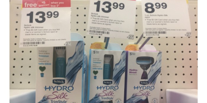 Target: Schick Hydro Silk TrimStyle Razors Only $7.49 Each (Regularly $14) + More