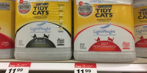 New $3/1 Tidy Cats Litter Coupon = 8.5 Lb Jugs Just $5.30 at Target (Regularly $11.99)