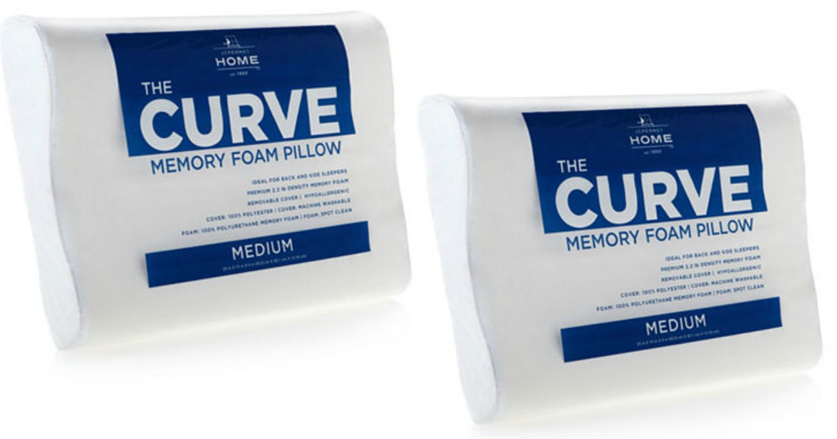 JCPenney.com: The Curve Memory Foam Contour Pillow Only $13.99