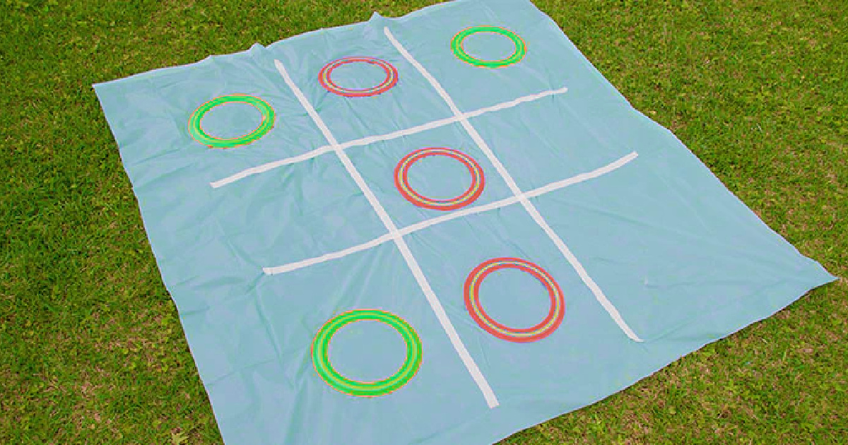 tic tac toe diy from dollar tree