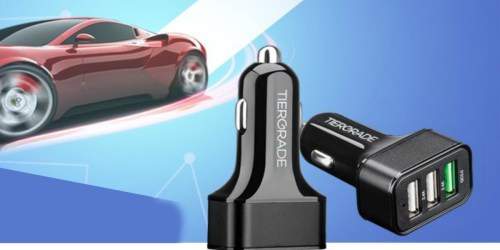 Amazon: Tiergrade High Speed 3-Port Car Charger Only $5.99 (Regularly $12.99)