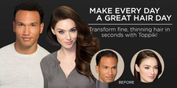 FREE Toppik Hair Building Fibers Sample