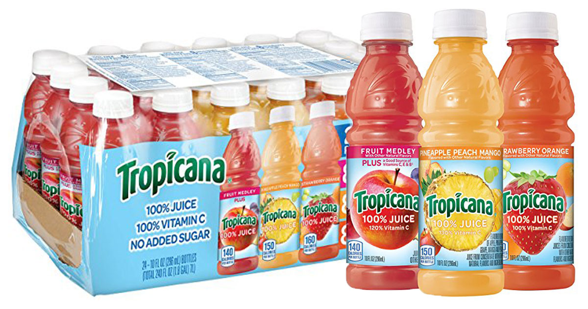 Amazon Prime 24Count Tropicana 100 Juice 3Flavor Variety Pack Just