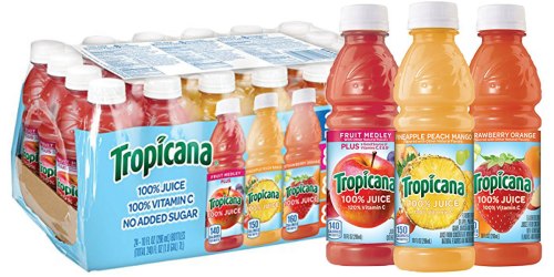 Amazon Prime: 24-Count Tropicana 100% Juice 3-Flavor Variety Pack Just $8.54 (36¢ Per Bottle)
