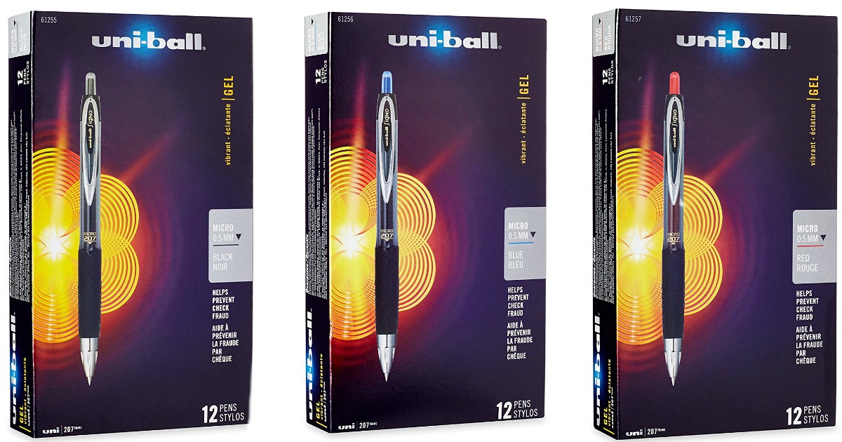 Office Depot/OfficeMax Uniball Retractable Gel Pens 12ct Only 6.67