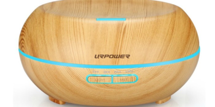 Amazon: URPOWER Wood Grain Essential Oil Diffuser, Humidifier & Night Light ONLY $17.93