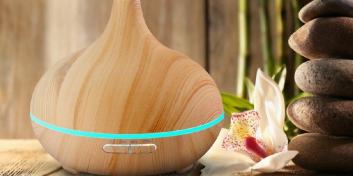 Amazon: VicTsing Wood Grain Essential Oil Diffuser w/ Color Changing LED Lights Only $22.99